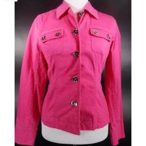 Jones New York Sport Pink Jacket EUC